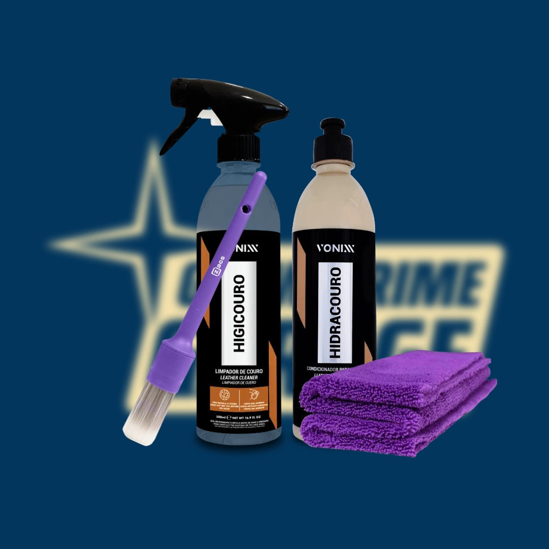 Kit limpeza couro