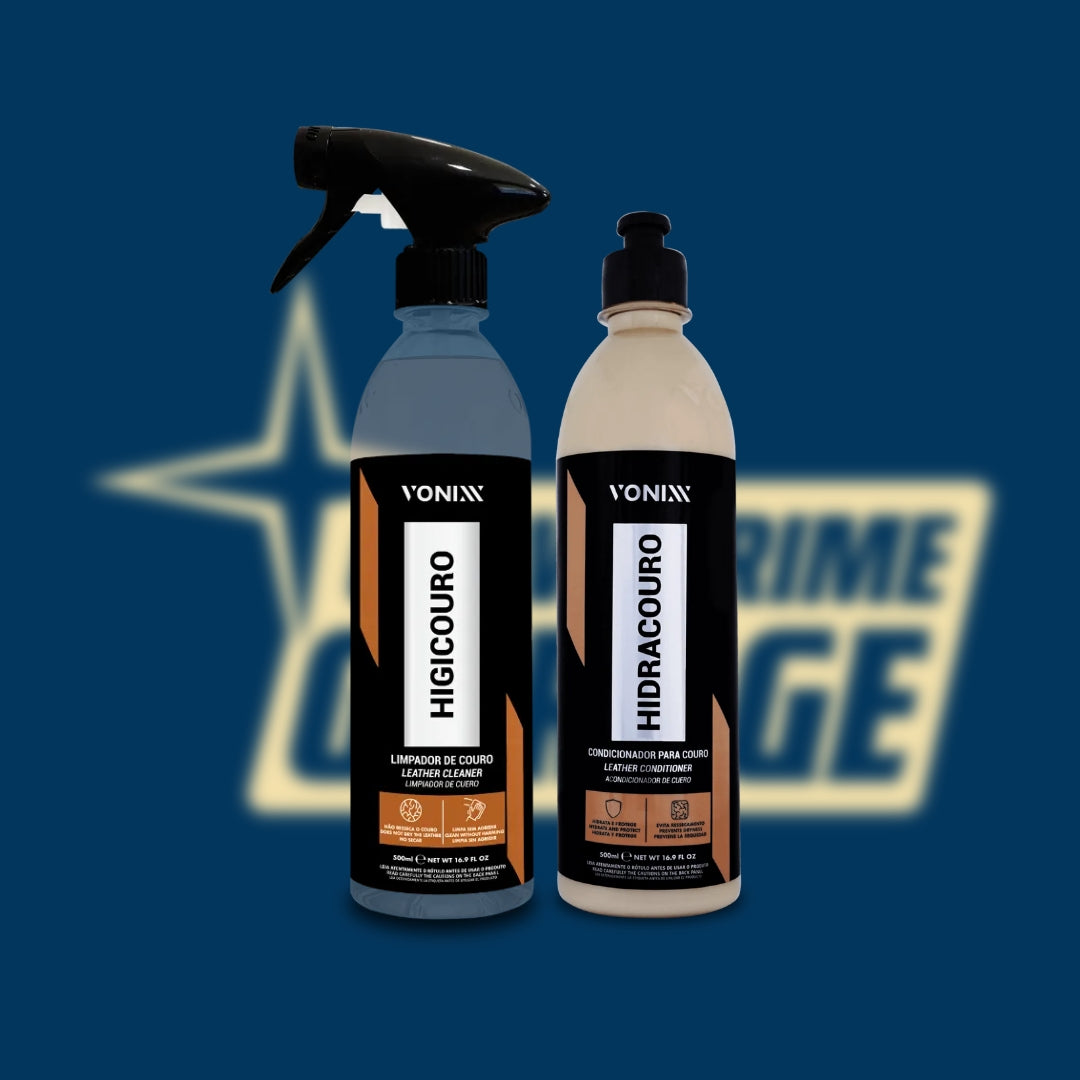 Vonixx Hidracouro + Higicouro 500ml, Limpador e hidratante de couro