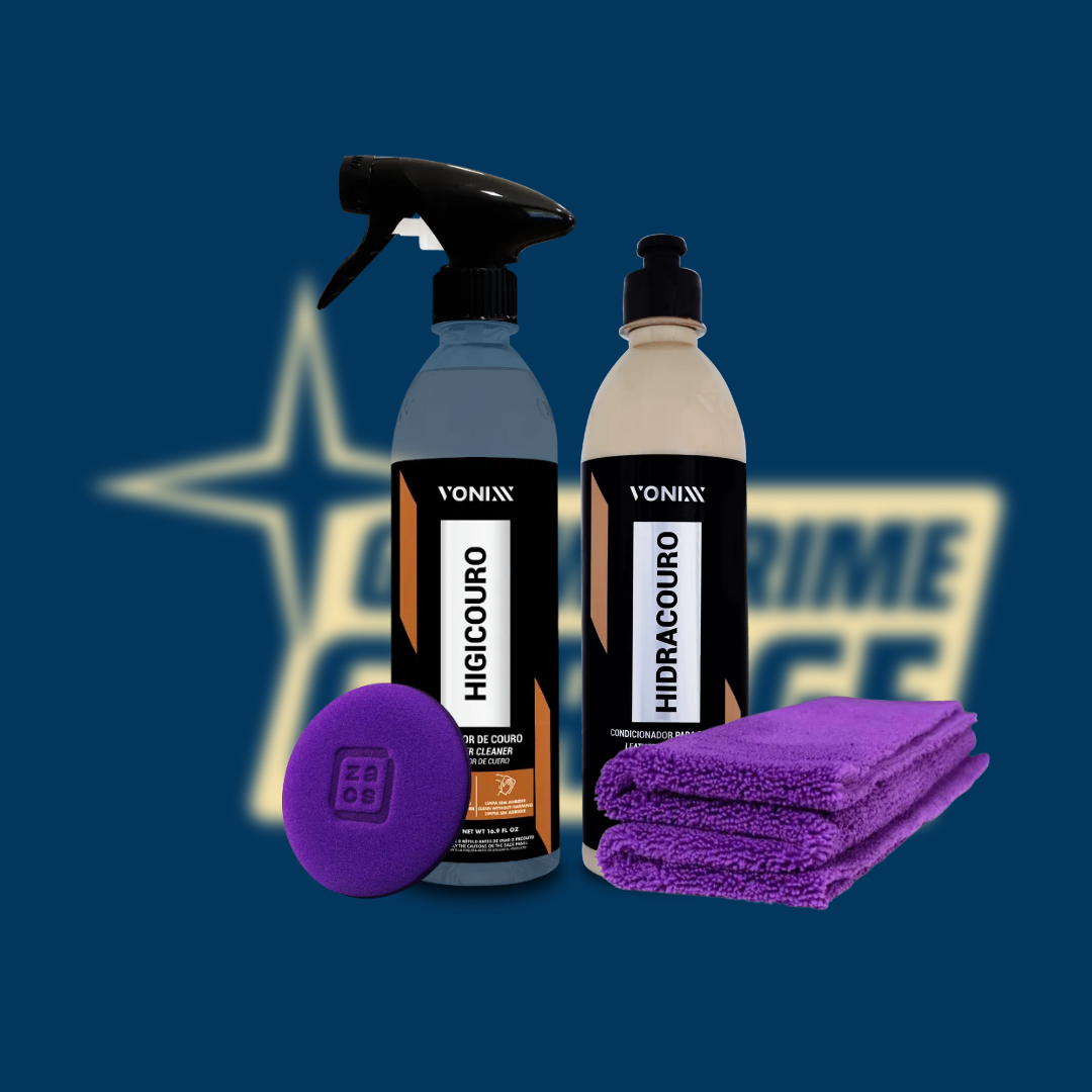 Kit Limpeza de Couro HIDRACOURO +
HIGICOURO 500ml VONIXX Hidratante
Higienizador Limpador Limpa Protege
Protecao Couros Couro Sapato Bolsa Banco
Sofa Courino