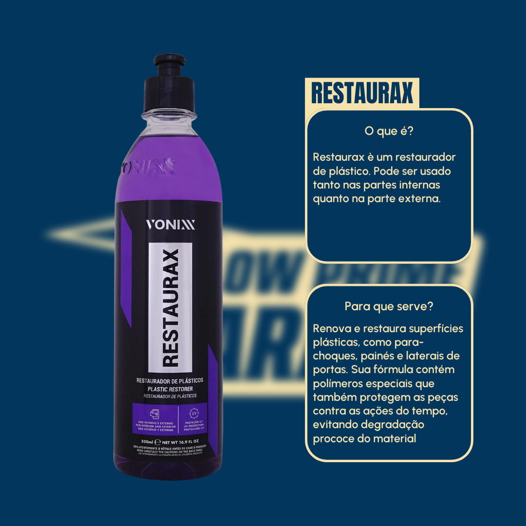 Vonixx Restaurex 500ml revitalizador de plásticos